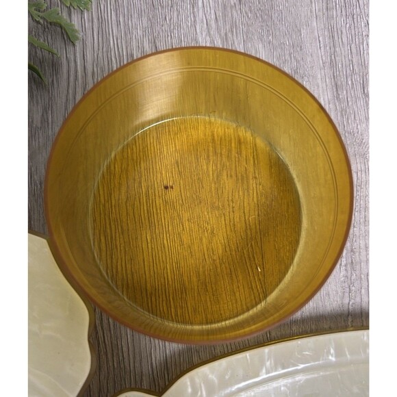 VTG Pyralin Celluloid Pearlized Vanity Set Tray Mirror Shoe Horn Powder Boxes - Picture 13 of 16